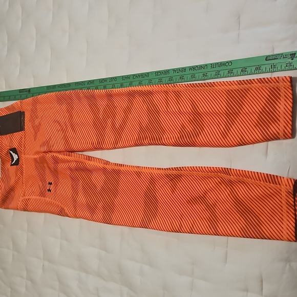NWT Under Armour Women's Project Rock Heatgear Leggings: Electric Tangerine: XS - Picture 8 of 12